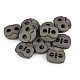 2-hole cord lock stopper toggles 20x20 mm - Black (500 Pieces)