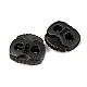 2-hole cord lock stopper toggles 20x20 mm - Black (500 Pieces)