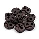 2-hole cord lock stopper toggles 20x20 mm - Black (500 Pieces)