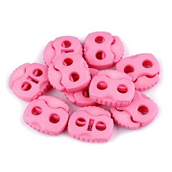 2-hole cord lock stopper toggles 20x20 mm - Light pink (10 Pieces)