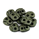 2-hole cord lock stopper toggles 20x20 mm - Black (500 Pieces)