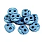 2-hole cord lock stopper toggles 20x20 mm - Blue-violet (10 Pieces)