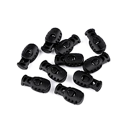 Cord stoppers 15x27 mm - Black (10 Pieces)