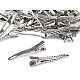 Alligator hair clip, length 45 mm - Platinum (5 Pieces)