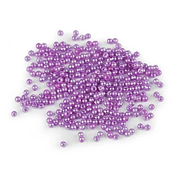 Plastic beads glance ø3 mm - Violet lilac (10 Grams)