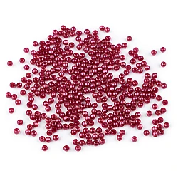 Plastic beads glance ø3 mm - Pink-violet (10 Grams)
