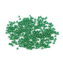 Plastic beads glance ø3 mm - Green (10 Grams)