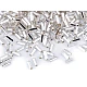Glass bugle seed beads 4.5 mm - Silver (20 Grams)