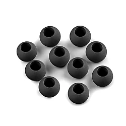 Plastic charm beads 10x12 cm - Dark grey (20 Pieces)