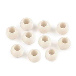 Plastic charm beads 10x12 cm - Creamy light (20 Pieces)