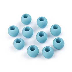 Plastic charm beads 10x12 cm - Blue light (20 Pieces)