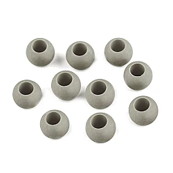 Plastic charm beads 10x12 cm - Grey (20 Pieces)