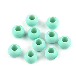 Plastic charm beads 10x12 cm - Mint (100 Pieces)