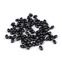 Wooden beads 5x8 mm olive - Black (20 Grams)