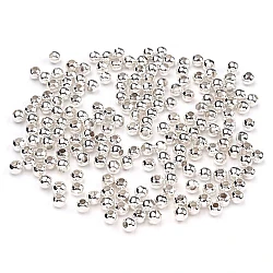 Round metal beads ø3 mm - Silver light (50 Grams)