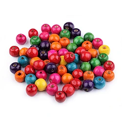 Wood beads  ø10 mm - Mix (1000 Grams)