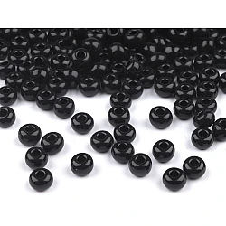 Seed beads rocaille preciosa 6/0 - 4 mm - Black (20 Grams)
