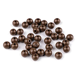 Wooden round beads ø10 mm - Light brown (1000 Grams)