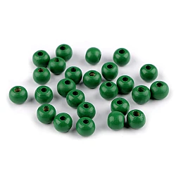 Wooden round beads ø10 mm - Green (1000 Grams)
