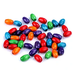 Wooden beads 7x10 mm olive - Mix. no. 4 (20 Grams)