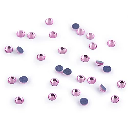 Iron-on hotfix rhinestones, size ss16 - Pink (2 Grams)