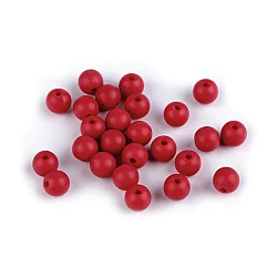 Matte acrylic beads ø8 mm - Red (2000 Pieces)