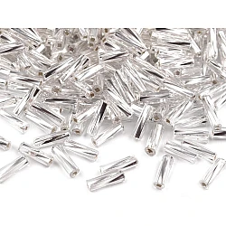 Twisted bugle beads preciosa 6 mm - Silver (20 Grams)