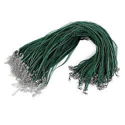 Multi-row string with clasp length 43 cm - Dark green (2 Pieces)