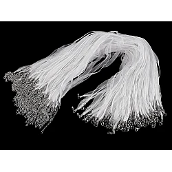 Multi-row string with clasp length 43 cm - White (100 Pieces)