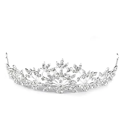 Bridal rhinestone tiara with loops - Crystal (1 Piece)