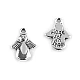 Charm pendant 13x18 mm angel - Platinum (5 Pieces)