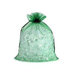 Organza gift bag 20x26 cm - Dark green (5 Pieces)