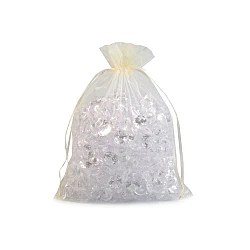 Organza gift bag 20x26 cm - Vanilla (100 Pieces)
