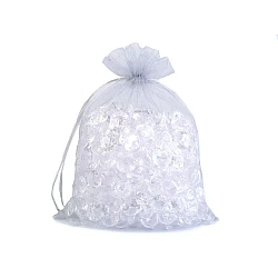 Organza gift bag 20x26 cm - Silver (100 Pieces)