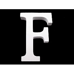 3d decorative numbers of alphabet - White (1 Piece)