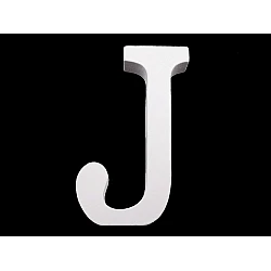 3d decorative numbers of alphabet - White (1 Piece)