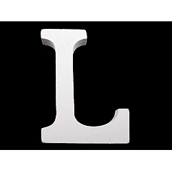 3d decorative numbers of alphabet - White (1 Piece)