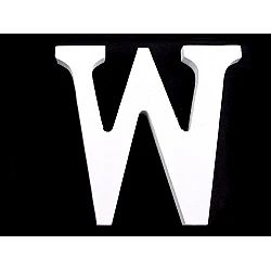 3d decorative numbers of alphabet - White (1 Piece)