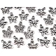 Charm pendant / zipper puller 15x18 mm - Platinum (10 Pieces)