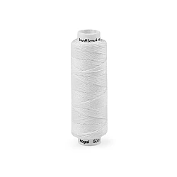 Linen button thread 50 m - White (1 Piece)