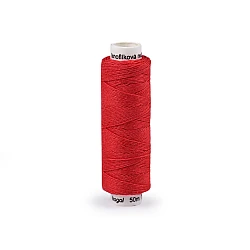 Linen button thread 50 m - Red (1 Piece)