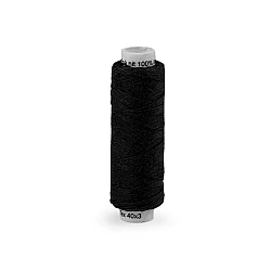 Linen button thread 50 m - Black (1 Piece)