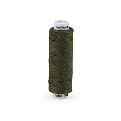 Linen button thread 50 m - Green khaki (1 Piece)