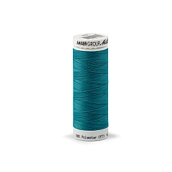 Polyester elastic threads seraflex mettler 130 m - Turquoise (5 Pieces)