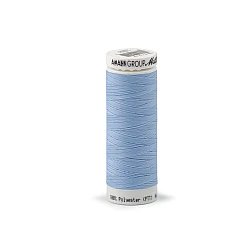Polyester elastic threads seraflex mettler 130 m - Blue light (5 Pieces)
