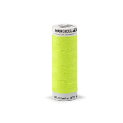 Polyester elastic threads seraflex mettler 130 m - Yellow reflective (5 Pieces)