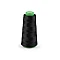 Elastic thread for industrial overlocks 3000 m - Black (12 Pieces)