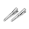 Alligator hair clip with teeth 35 mm - Platinum (5 Pieces)