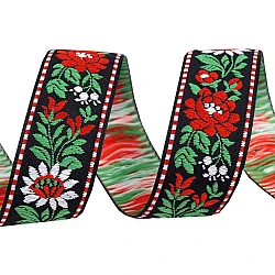 Polyester folk ribbon width 25mm czech made - Black (1 Meter)