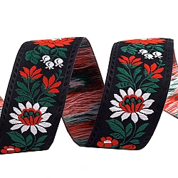 Polyester folk costume ribbon width 35mm - Black (25 Meters)